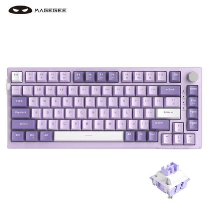 Magegee SKY81 75% Mechanical Gaming Keyboard, Gasket Hot Swappable Wired Custom Keyboard with 5-Layer Sound Dampening, RGB Backlit Keyboard for Win MAC